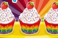 Tęczowe muffinki Tęczowe muffinki